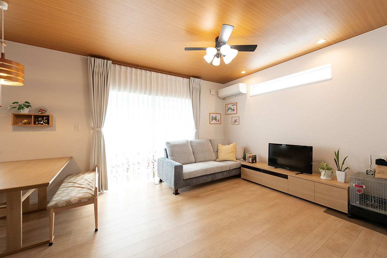 吹抜けの家  福山住宅 【大阪/2000万円台/土地探し】夏も冬も心地好い！大人ナチュラルで家事ラクな家の建築実例画像10