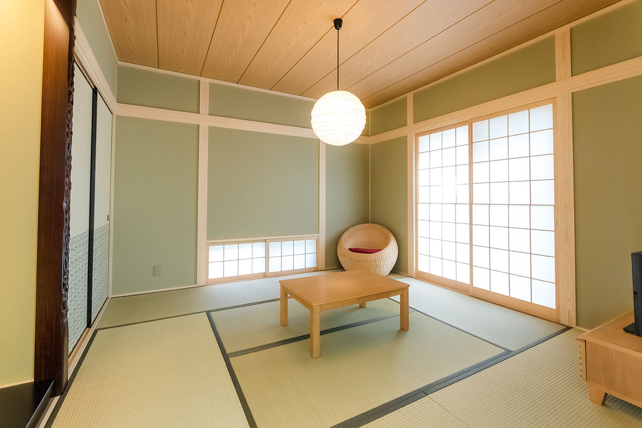 吹抜けの家  福山住宅 【阪神間/吹抜け/間取り有】家族をつなぐ吹抜けとテラス土間があるコの字の家の建築実例画像8