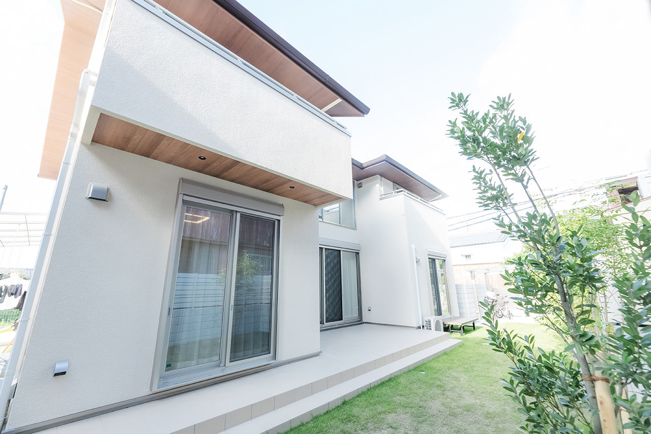 吹抜けの家  福山住宅 【阪神間/吹抜け/間取り有】家族をつなぐ吹抜けとテラス土間があるコの字の家の建築実例画像10