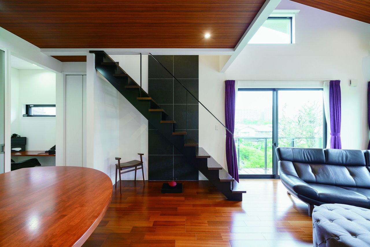 吹抜けの家  福山住宅 【北摂/2000万円台/土地探し/吹抜け/間取有り】北摂の緑豊かな街並みを見下ろす、景観の家の建築実例画像3