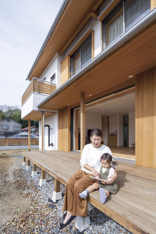 松本建設 ハート・ビル建築設計事務所 【比企郡/2000万円台/40坪台/間取り有】自然素材とエアサイクルで快適な暮らしウッドデッキのある家の建築実例画像2
