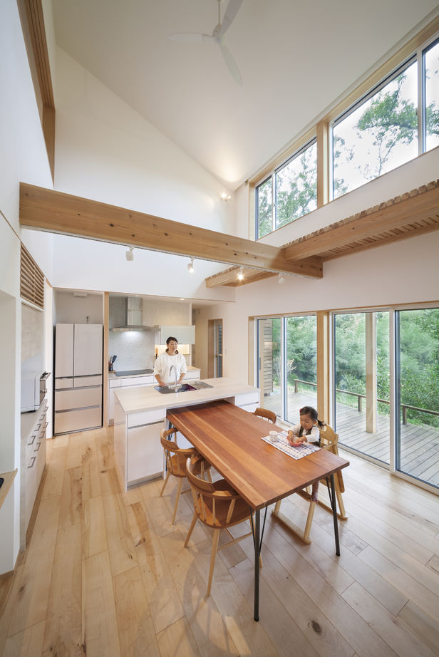 松本建設 ハート・ビル建築設計事務所 【比企郡/2000万円台/40坪台/間取り有】自然素材とエアサイクルで快適な暮らしウッドデッキのある家の建築実例画像3