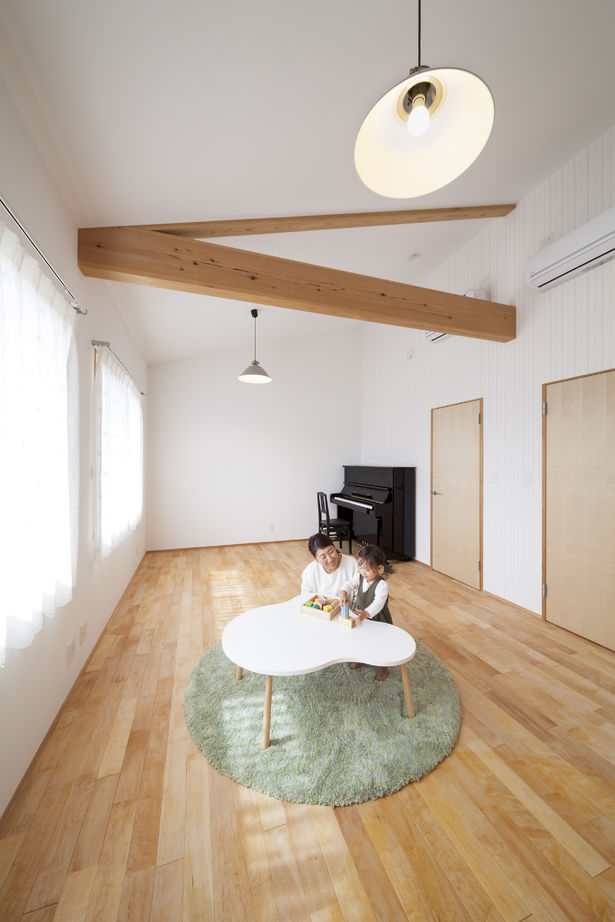 松本建設 ハート・ビル建築設計事務所 【比企郡/2000万円台/40坪台/間取り有】自然素材とエアサイクルで快適な暮らしウッドデッキのある家の建築実例画像6