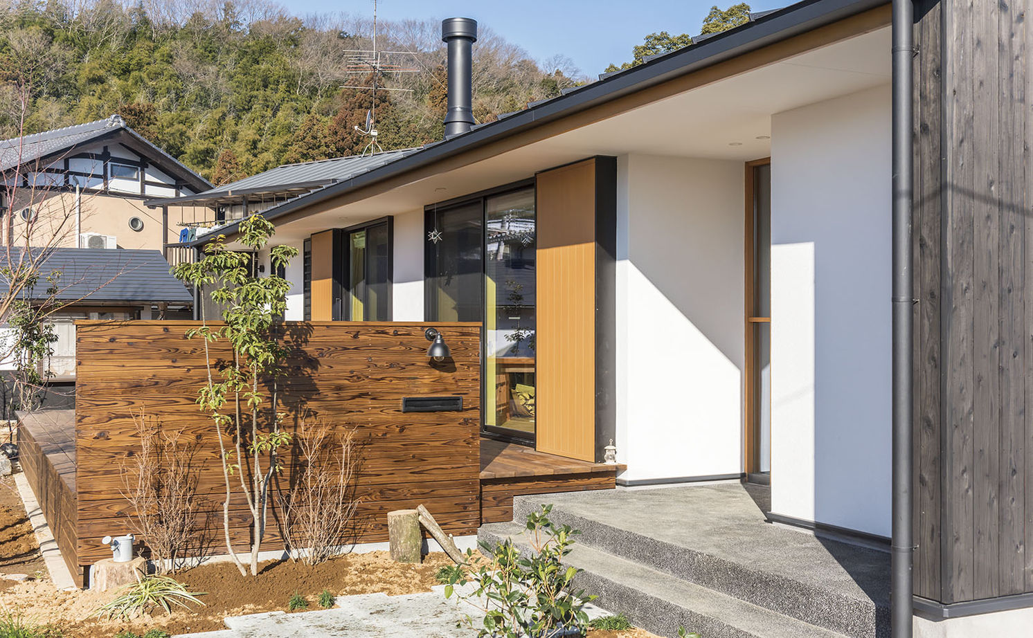 松本建設 ハート・ビル建築設計事務所 【比企郡/1000万円台/30坪台/平屋/薪ストーブ/ウッドデッキ】解放感あふれるLDKの快適な木の家の暮らしの建築実例画像8