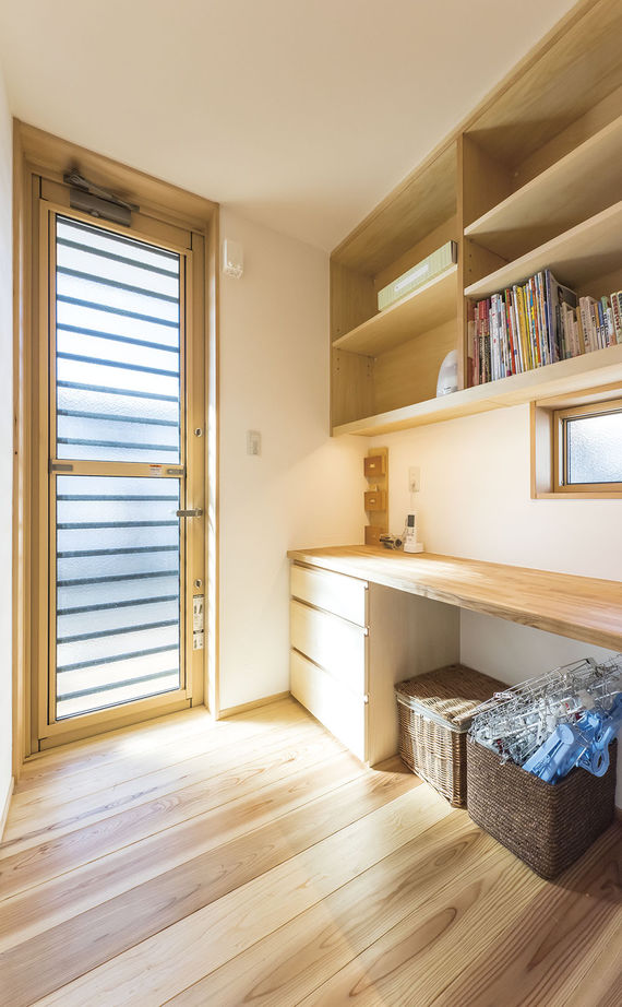 松本建設 ハート・ビル建築設計事務所 【比企郡/1000万円台/30坪台/平屋/薪ストーブ/ウッドデッキ】解放感あふれるLDKの快適な木の家の暮らしの建築実例画像10