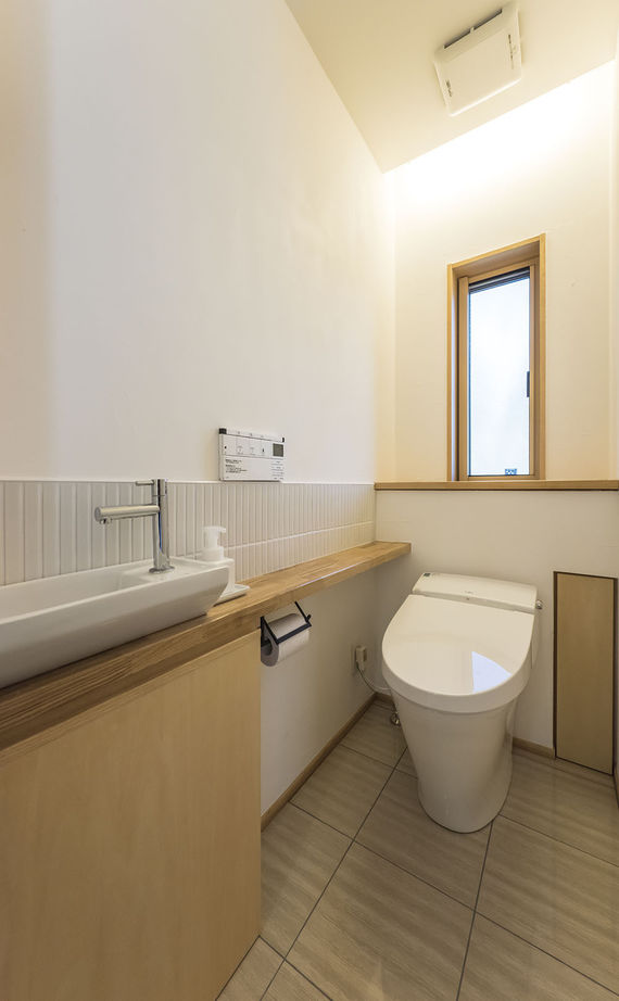 松本建設 ハート・ビル建築設計事務所 【比企郡/1000万円台/30坪台/平屋/薪ストーブ/ウッドデッキ】解放感あふれるLDKの快適な木の家の暮らしの建築実例画像12