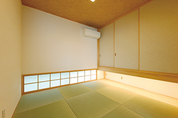 松本建設 ハート・ビル建築設計事務所 【比企郡/2000万円台/40坪台/間取り有/ガレージハウス】熟練大工がつくる造作家具　家族が育む自然素材の家の建築実例画像6