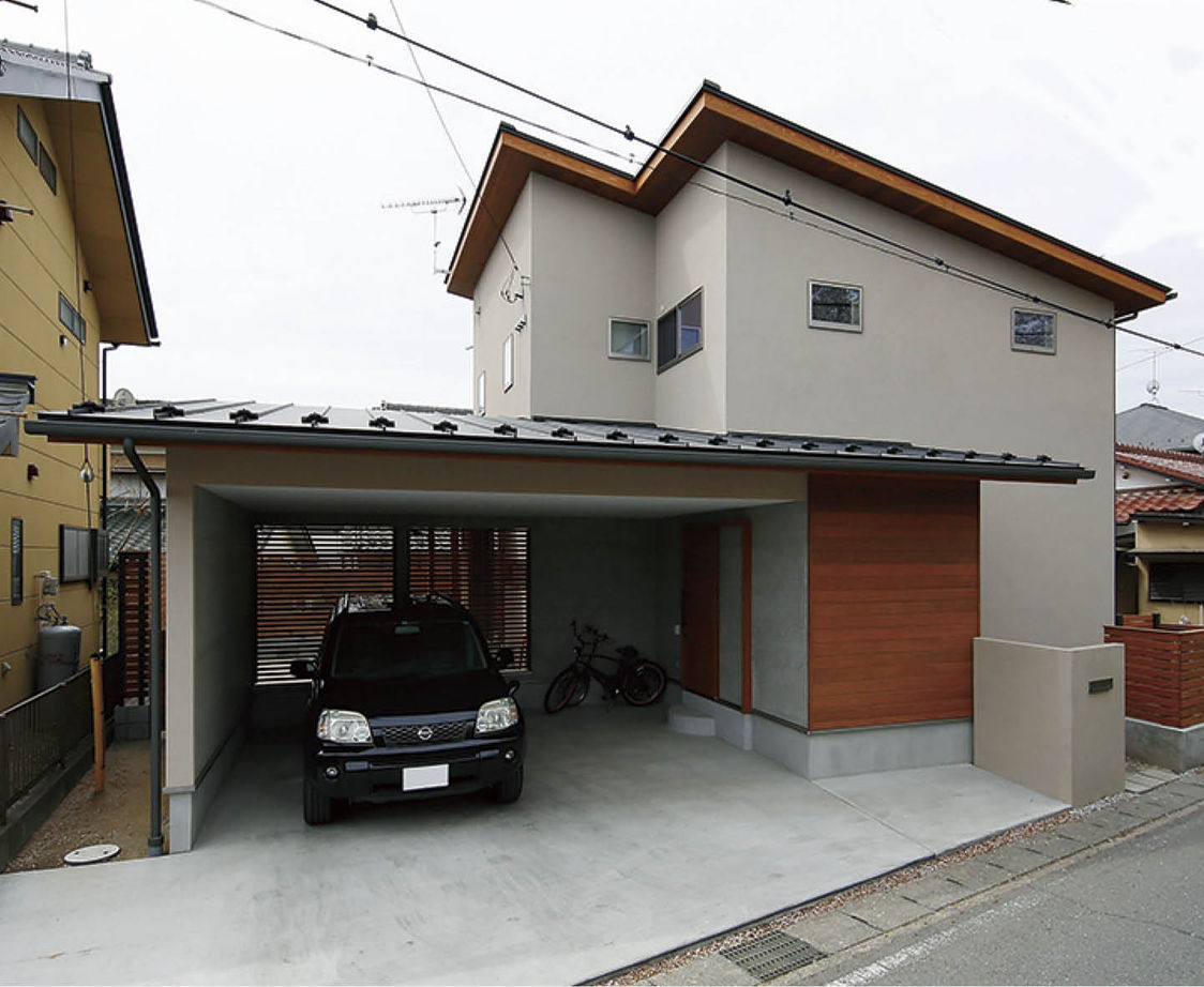 松本建設 ハート・ビル建築設計事務所 【2000万円台/40坪台/間取り有】ヘリンボーンの床が上品な雰囲気を醸す、無垢材をふんだんに使用した家の建築実例画像2