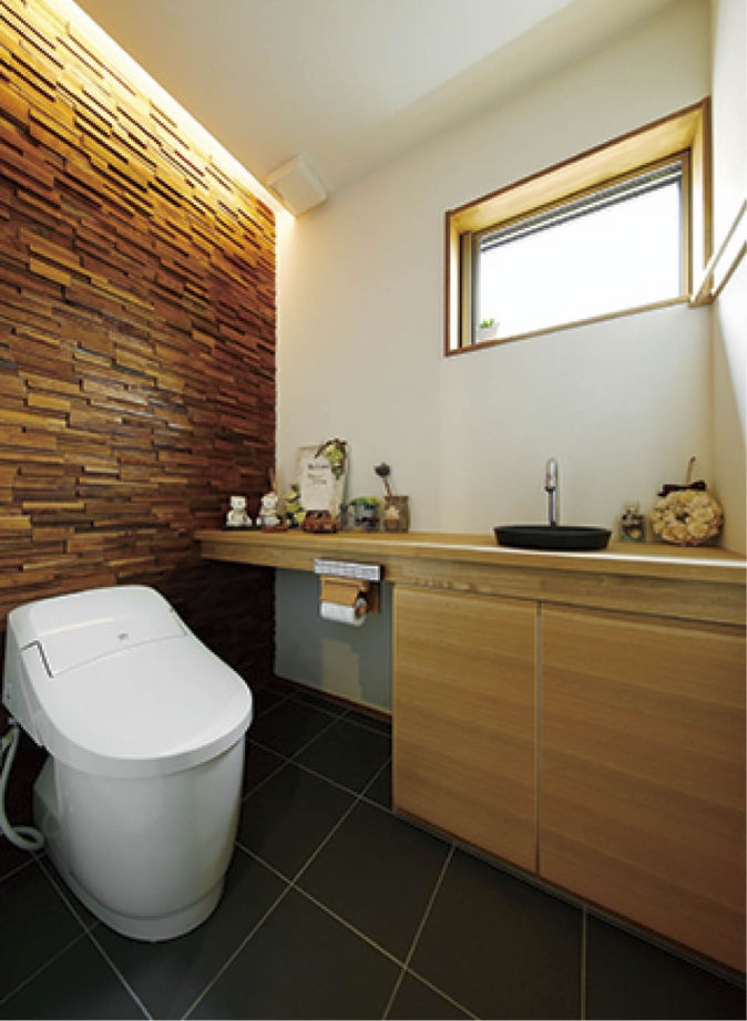 松本建設 ハート・ビル建築設計事務所 【2000万円台/40坪台/間取り有】ヘリンボーンの床が上品な雰囲気を醸す、無垢材をふんだんに使用した家の建築実例画像7