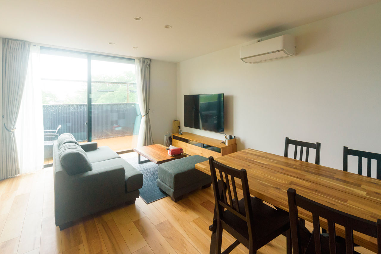 アーキテックス（GROOVY / KANAL HOME / SIMPLE is... / dramacy） 【1000万円台/20坪台/3LDK/間取り図/駐車スペース有】狭小間口5.4ｍ。コンパクトにまとめた2階リビングの建築実例画像3