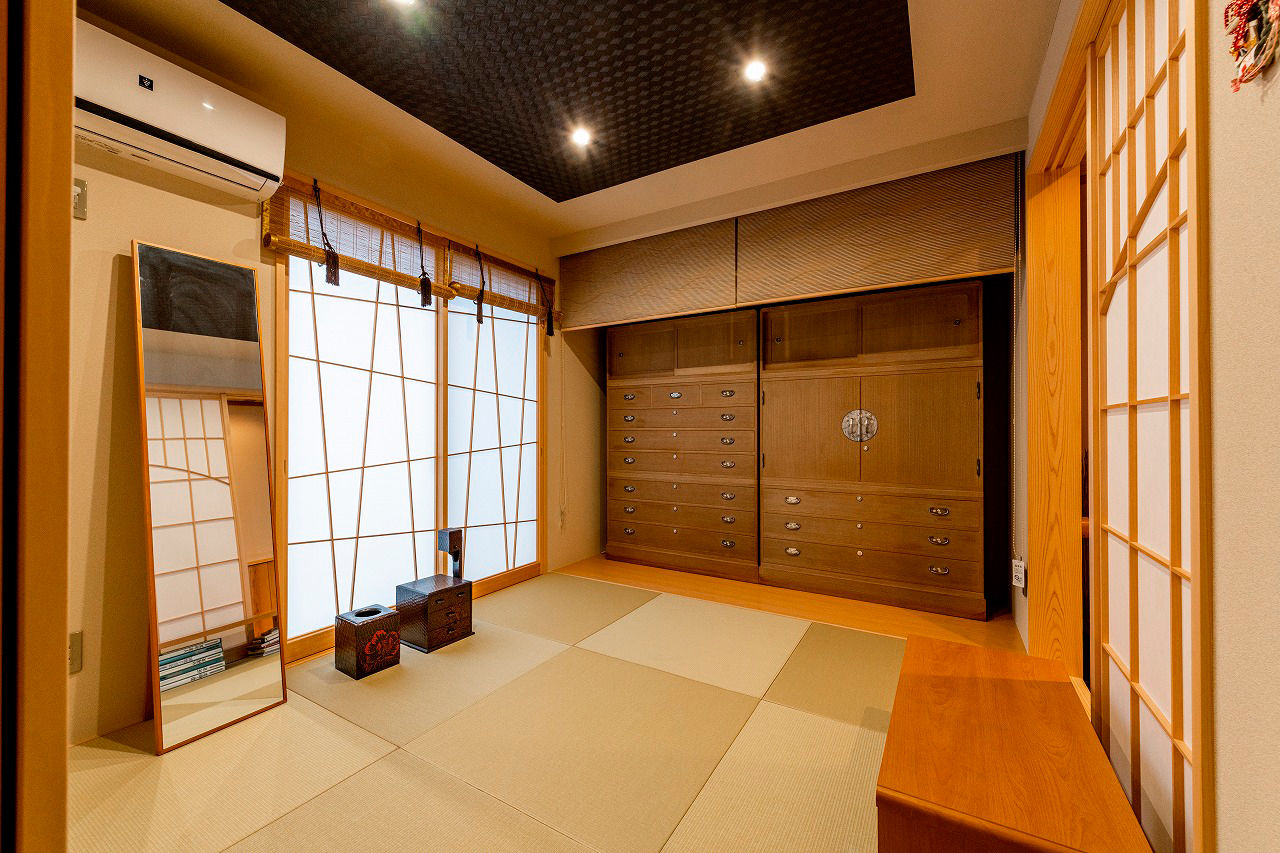 アーキテックス（GROOVY / KANAL HOME / SIMPLE is... / dramacy） 【3階建て/30坪台/コンパクトな家/和モダン/2LDK/間取り図】本格的な茶室・庭のあるコンパクトな3階建ての建築実例画像6