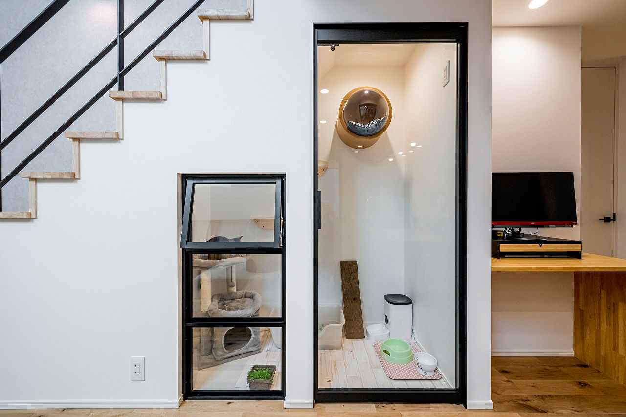 アーキテックス（GROOVY / KANAL HOME / SIMPLE is... / dramacy） 【2000万円台/30坪/4LDK/間取り図】土間収納、キャットスペース、吹抜、書斎等要望をコンパクトに実現！の建築実例画像3