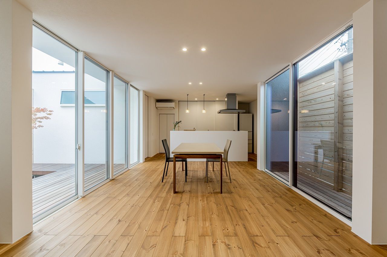 アーキテックス（GROOVY / KANAL HOME / SIMPLE is... / dramacy） 【平屋/20坪台/コンパクト/中庭/駐車スペース有】コンパクトな動線で家事負担を軽減した間取りの平屋の建築実例画像2