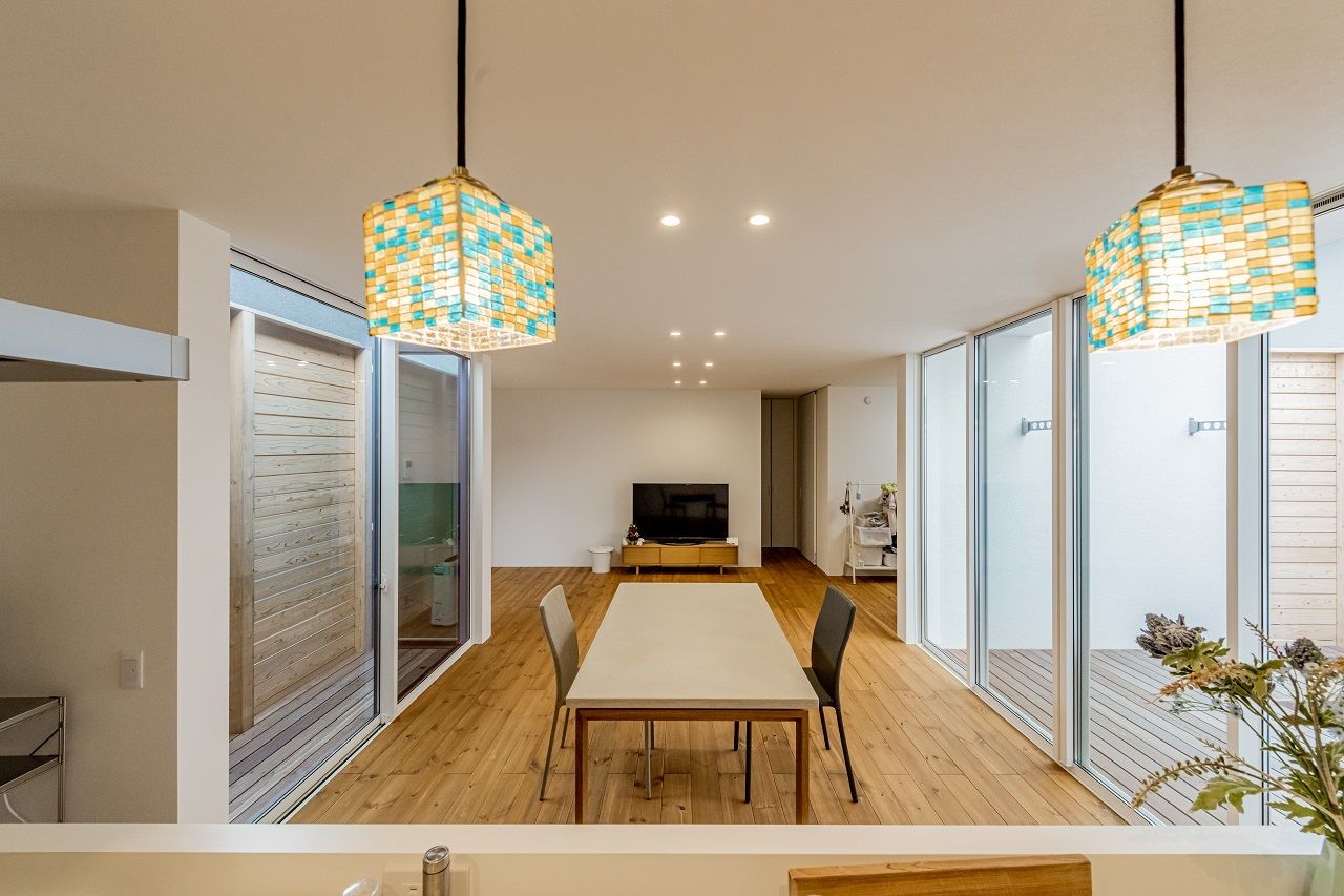 アーキテックス（GROOVY / KANAL HOME / SIMPLE is... / dramacy） 【平屋/20坪台/コンパクト/中庭/駐車スペース有】コンパクトな動線で家事負担を軽減した間取りの平屋の建築実例画像4