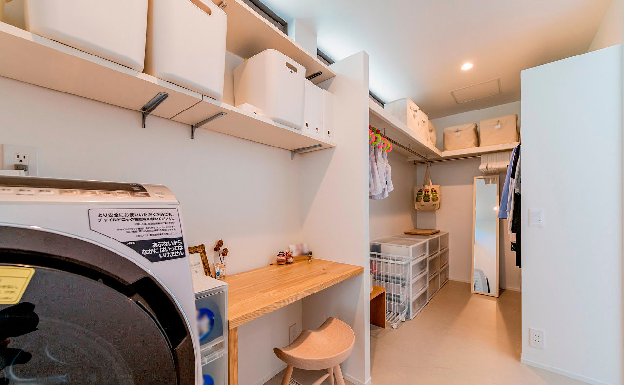 アーキテックス（GROOVY / KANAL HOME / SIMPLE is... / dramacy） 【平屋/三角形の変形地/3LDK/30坪台/間取り図】開放感のある平屋！ポイントは軒のある片流れの大屋根の平屋の建築実例画像10