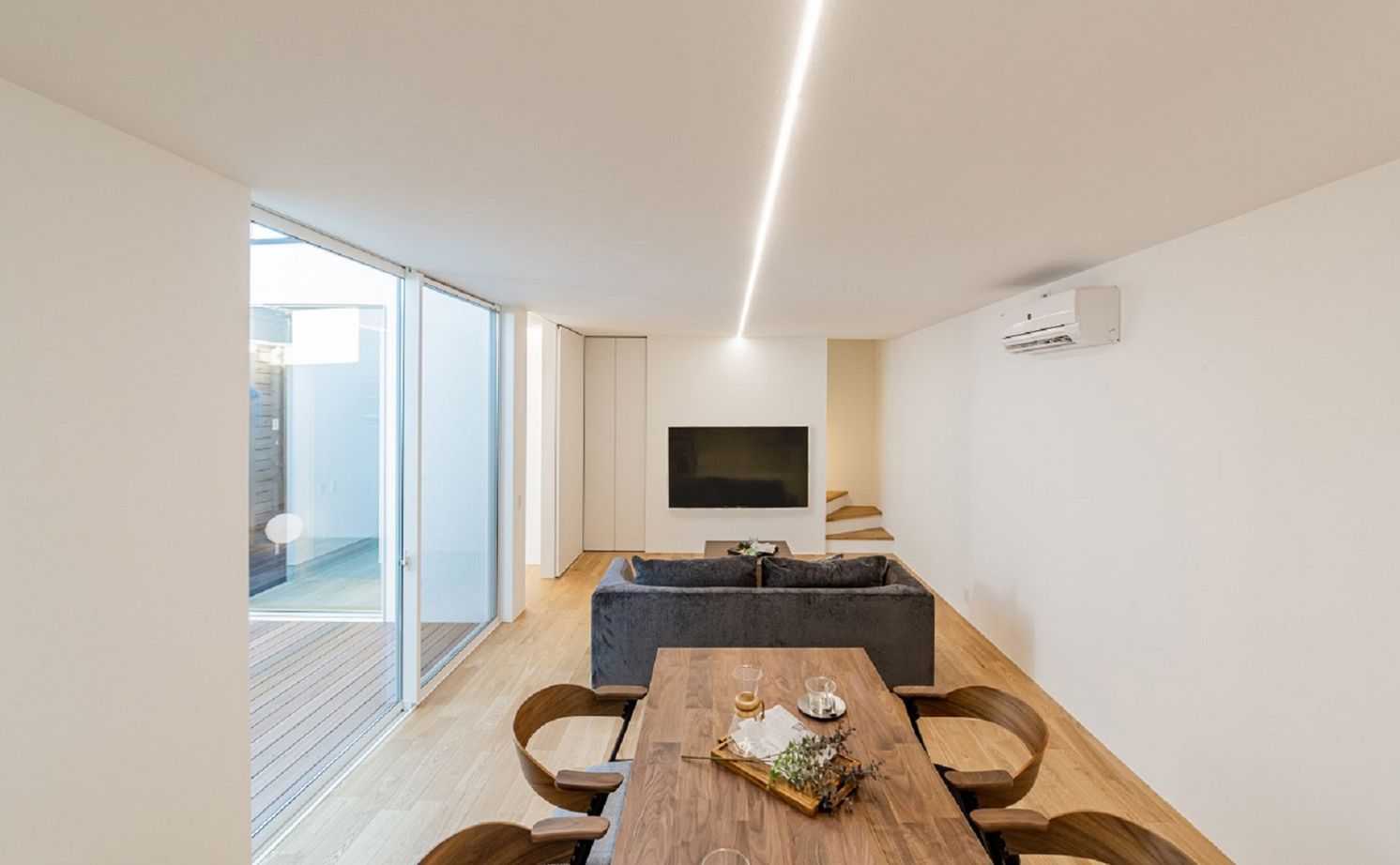 アーキテックス（GROOVY / KANAL HOME / SIMPLE is... / dramacy） 【2階建て/20坪台/コンパクト/2LDK/間取り図】中庭のあるコの字型実例。平屋をベースに2階は最小限にの建築実例画像7