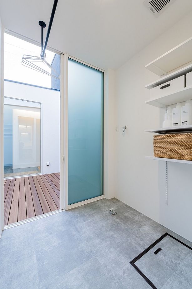 アーキテックス（GROOVY / KANAL HOME / SIMPLE is... / dramacy） 【2階建て/20坪台/コンパクト/2LDK/間取り図】中庭のあるコの字型実例。平屋をベースに2階は最小限にの建築実例画像13