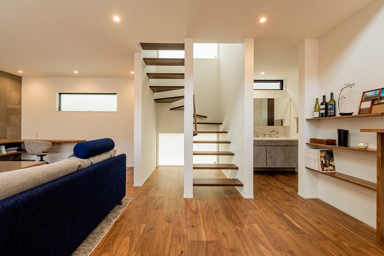 アーキテックス（GROOVY / KANAL HOME / SIMPLE is... / dramacy） 【2000万円台/2階建て/30坪台/駐車スペース有/2LDK/間取り図】吹抜けリビングで過ごす癒しの時間の建築実例画像7