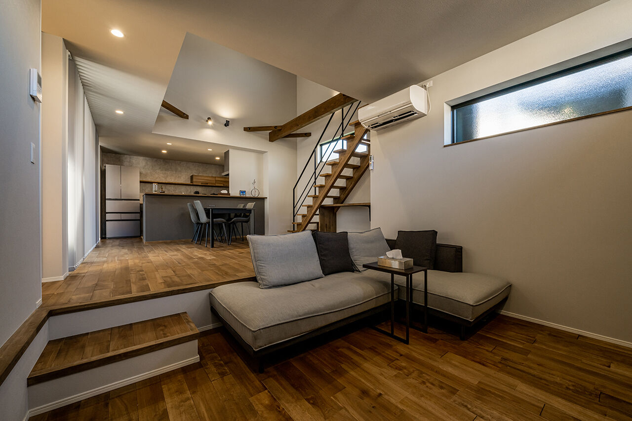 アーキテックス（GROOVY / KANAL HOME / SIMPLE is... / dramacy） 【2000万円台/30坪台/平屋スタイル/間取り図】中庭をコの字に囲む家。スタイリッシュなサーファーズハウスの建築実例画像3