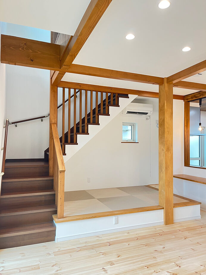 エクセルホーム福島〈会津＆中通りエリア〉 【2000万円台・約33坪／ZEH】二世帯対応、和テイストを取り入れた室内。子育ても家事もしやすい住まいの建築実例画像5