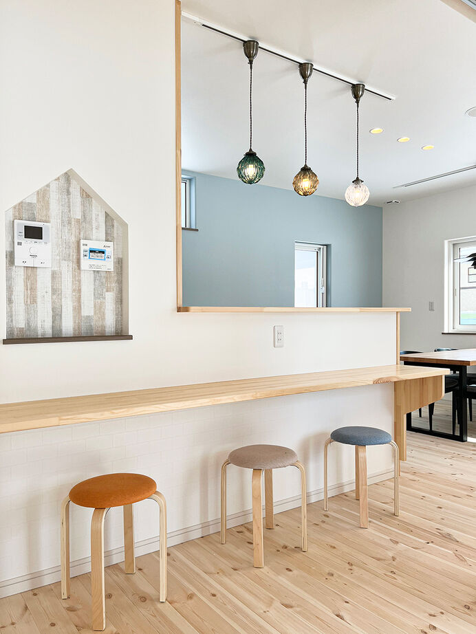 エクセルホーム福島〈会津＆中通りエリア〉 【2000万円台・約37坪／長期優良・ZEH】天井スピーカーから大好きな音楽が流れ、木が心地よい北欧テイストの建築実例画像6