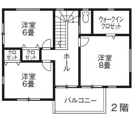 広島建設-セナリオハウス- 【1000万円台｜38坪｜間取り図有】自然の光と風、海が大好き！家族も愛犬も笑顔が広がる、伸びやかな住まいの間取り図（4LDK）2階