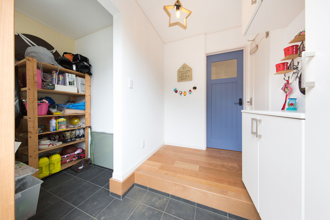 広島建設-セナリオハウス- 【1000万円台｜36坪｜間取り図有】開放的で収納豊富なオシャレ空間。様々なこだわりもスキップフロアで解決の建築実例画像8