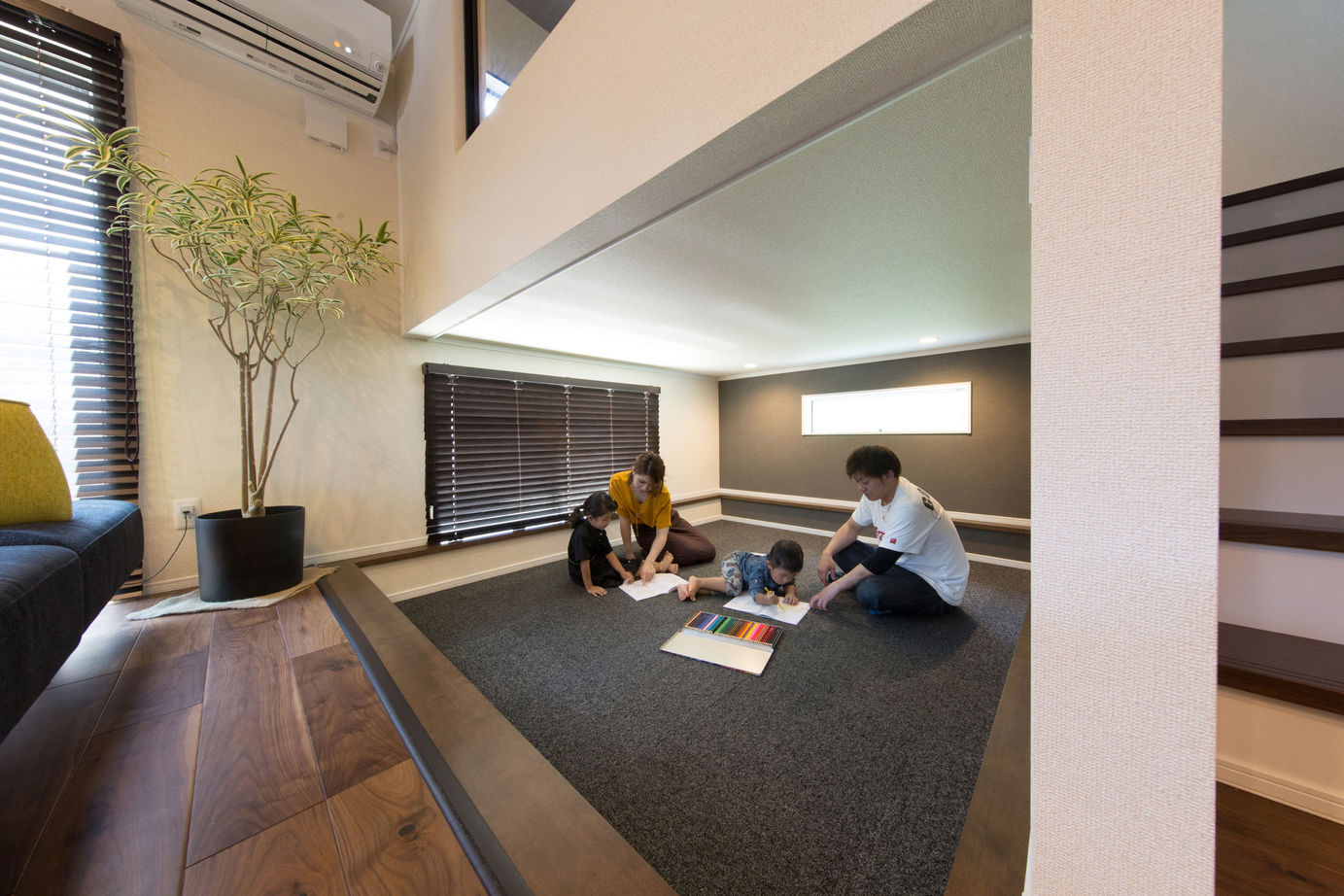 広島建設-セナリオハウス- 【2000万円台｜約36坪｜間取り図】スキップフロアで空間を有効活用して個性的な住まいを実現の建築実例画像2