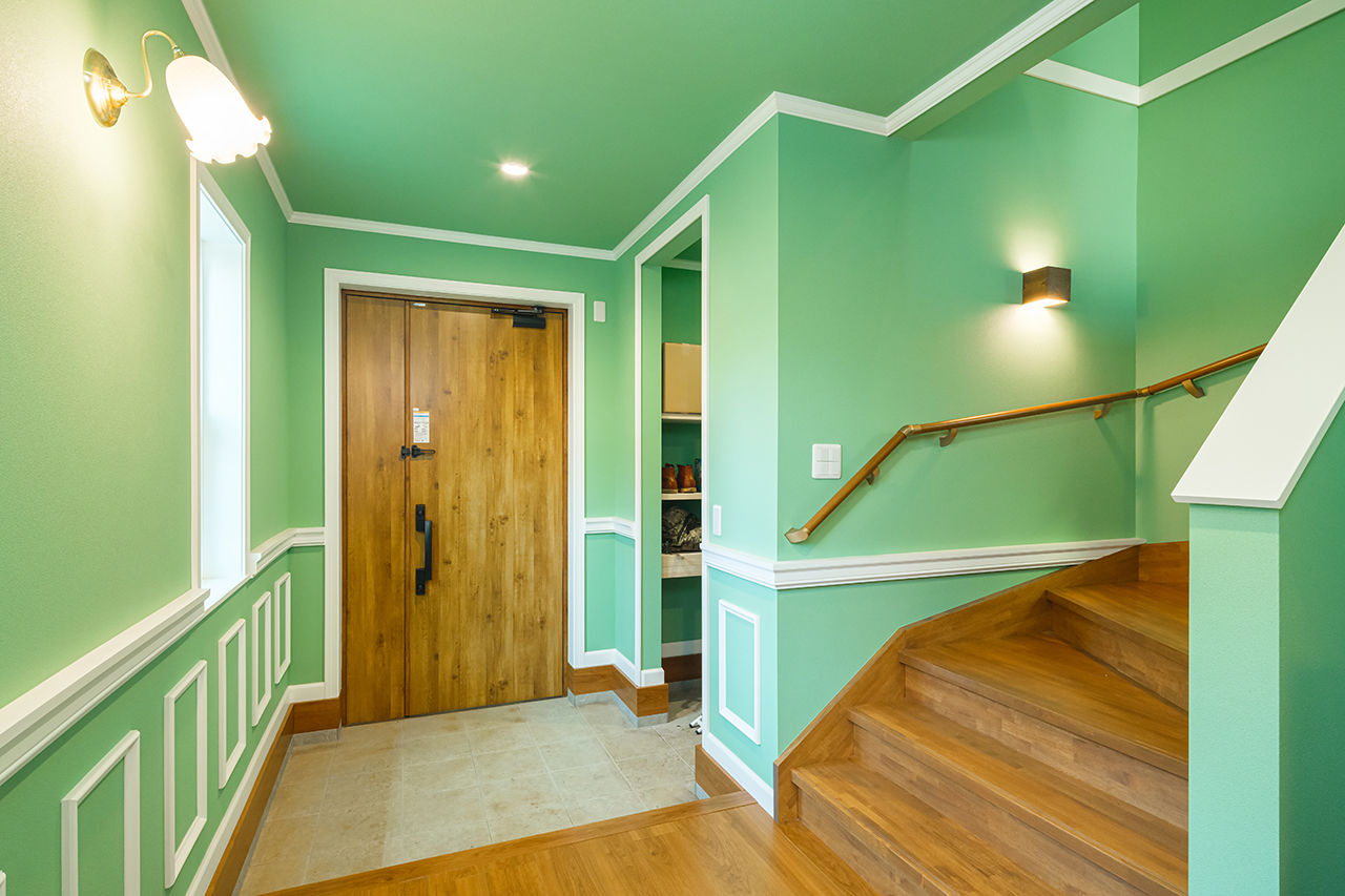 ノーザンハウス 【1755万円｜32坪｜間取り図有】オーダーキッチンやトレーニングルーム、ホームシアターで家時間を快適にの建築実例画像9