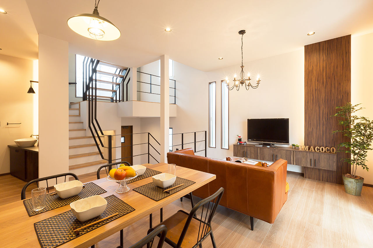 Ｉｍａｃｏｃｏ（イマココ） 【2000万円台/栗東市/スキップフロア/50坪台の土地】４層空間の子育て住宅。シックでモダンなハコ型の家の建築実例画像2