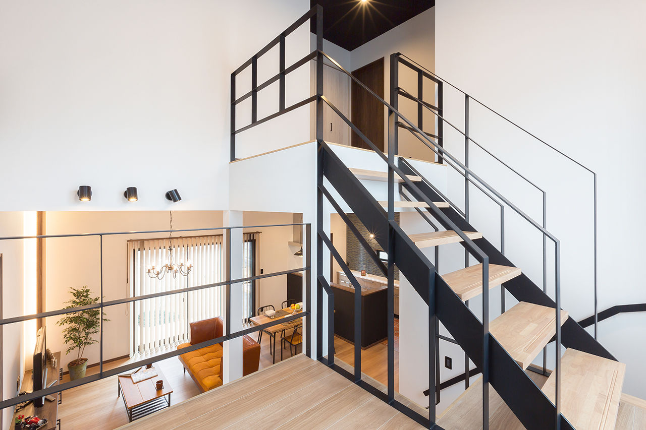 Ｉｍａｃｏｃｏ（イマココ） 【2000万円台/栗東市/スキップフロア/50坪台の土地】４層空間の子育て住宅。シックでモダンなハコ型の家の建築実例画像5