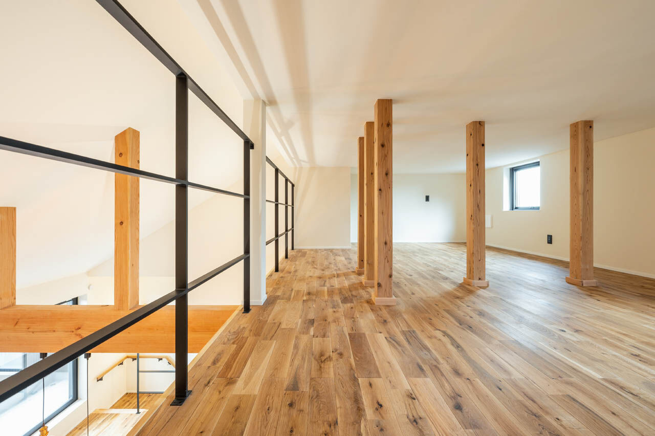 さいが設計工務 【高気密高断熱/漆喰壁・無垢床/2階リビング/間取り図】「暑い」「寒い」を意識せずに暮らす心地よさを堪能の建築実例画像6