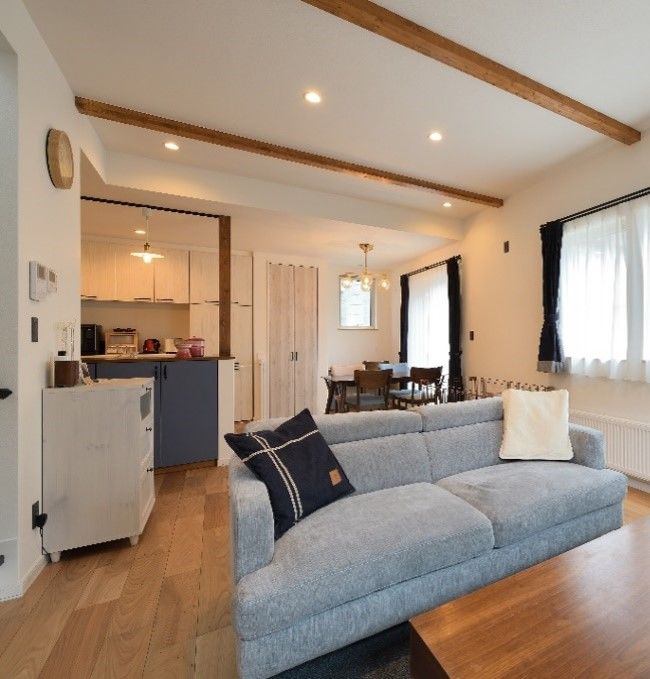 ines HOME (イネスホーム) 【2000～2500万円/札幌市】吹上天井の開放感あふれるLDKの建築実例画像1