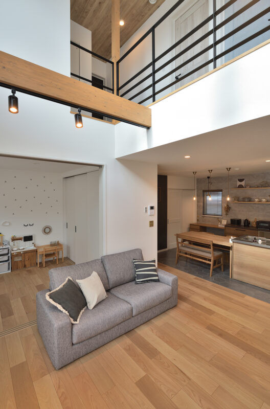 ines HOME (イネスホーム) 【2500～3000万円/札幌市】LDK空間と繋がりが持てるオープンキッチンのある家の建築実例画像6