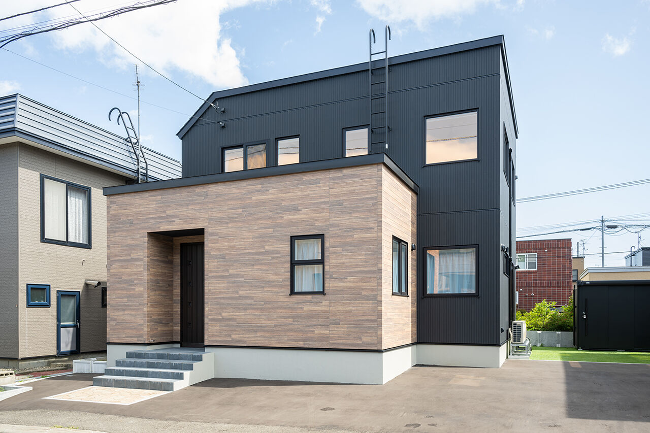 ines HOME (イネスホーム) 【3000～3500万円】外観はカッコよく、家の中はナチュラルテイストで可愛らしさをちりばめての建築実例画像2