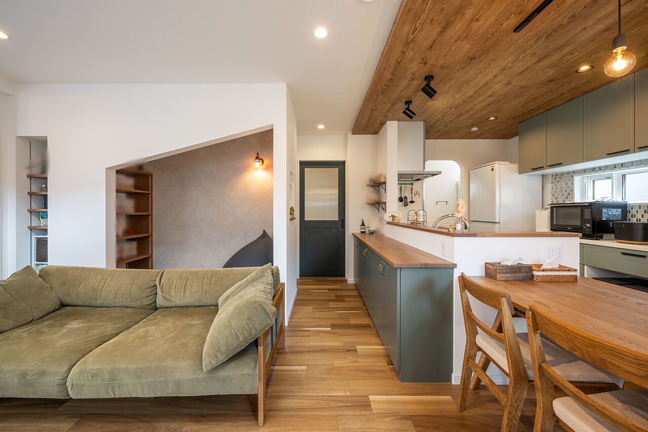 ines HOME (イネスホーム) 【3000～3500万円】外観はカッコよく、家の中はナチュラルテイストで可愛らしさをちりばめての建築実例画像3