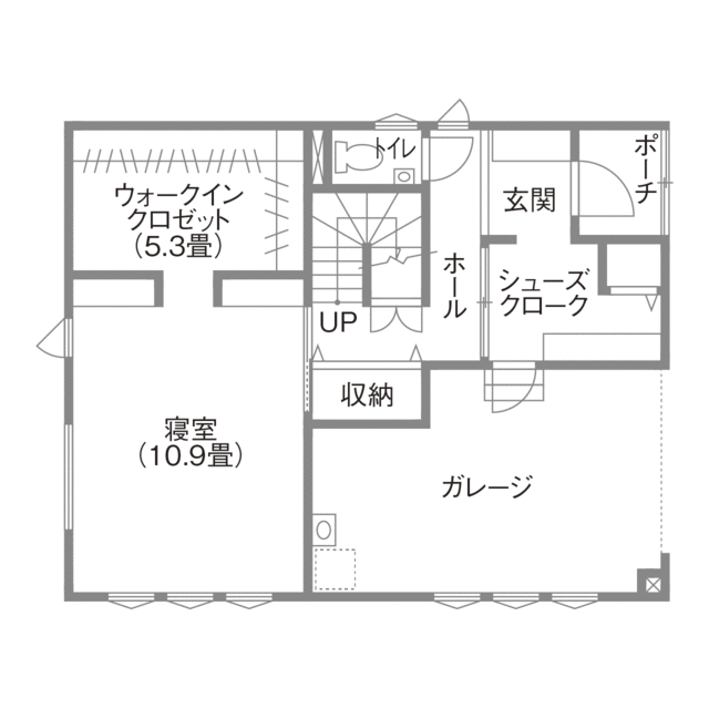 寿建設 【4LDK×屋上庭園×ビルドインガレージ×三階建て】 念願を叶えた屋上でBBQのできるガレージハウスの間取り図（4LDK）１階