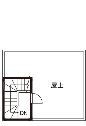 寿建設 【全室床暖房×屋上庭園×小上がり風ダイニング×4LDK】30坪の狭小地でも叶うゆとりと開放感のある住まいの間取り図（4LDK+納戸）屋上