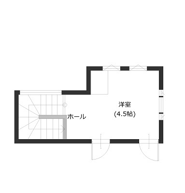 寿建設 【全室床暖房×屋上庭園×居酒屋風ダイニング× 三階建て】屋上付モデルハウスに憧れ、和テイストの住まいの間取り図（4LDK＋納戸）屋上階