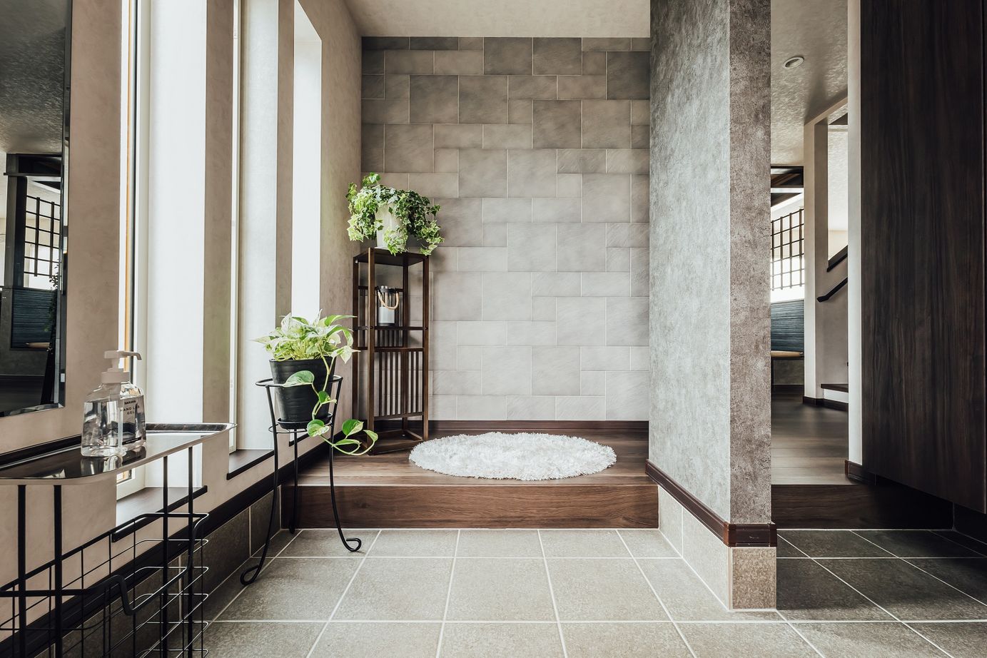 寿建設 【全室床暖房×屋上庭園×居酒屋風ダイニング× 三階建て】屋上付モデルハウスに憧れ、和テイストの住まいの建築実例画像3