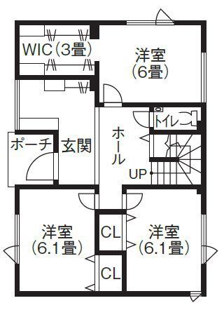 寿建設 【全室床暖房×２階リビング×屋上庭園×延床45坪】 休日をリゾートにした、屋根のある屋上庭園の間取り図（3LDK+フリースペース）1階