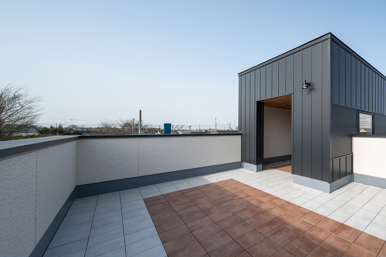 寿建設 【全館空調×玄関床暖房×屋上庭園×延床39坪】夏は家族で花火を見ながらBBQ！リビングには秘密基地もの建築実例画像10