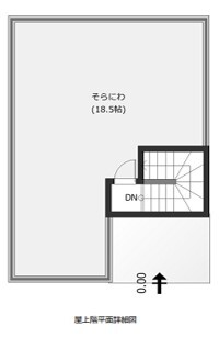 寿建設 【三階建て×屋上庭園×床暖房】 アウトドア好き一家が建てた収納たっぷり海が見える住まいの間取り図（4LDK+書斎+SCL+FCL）屋上