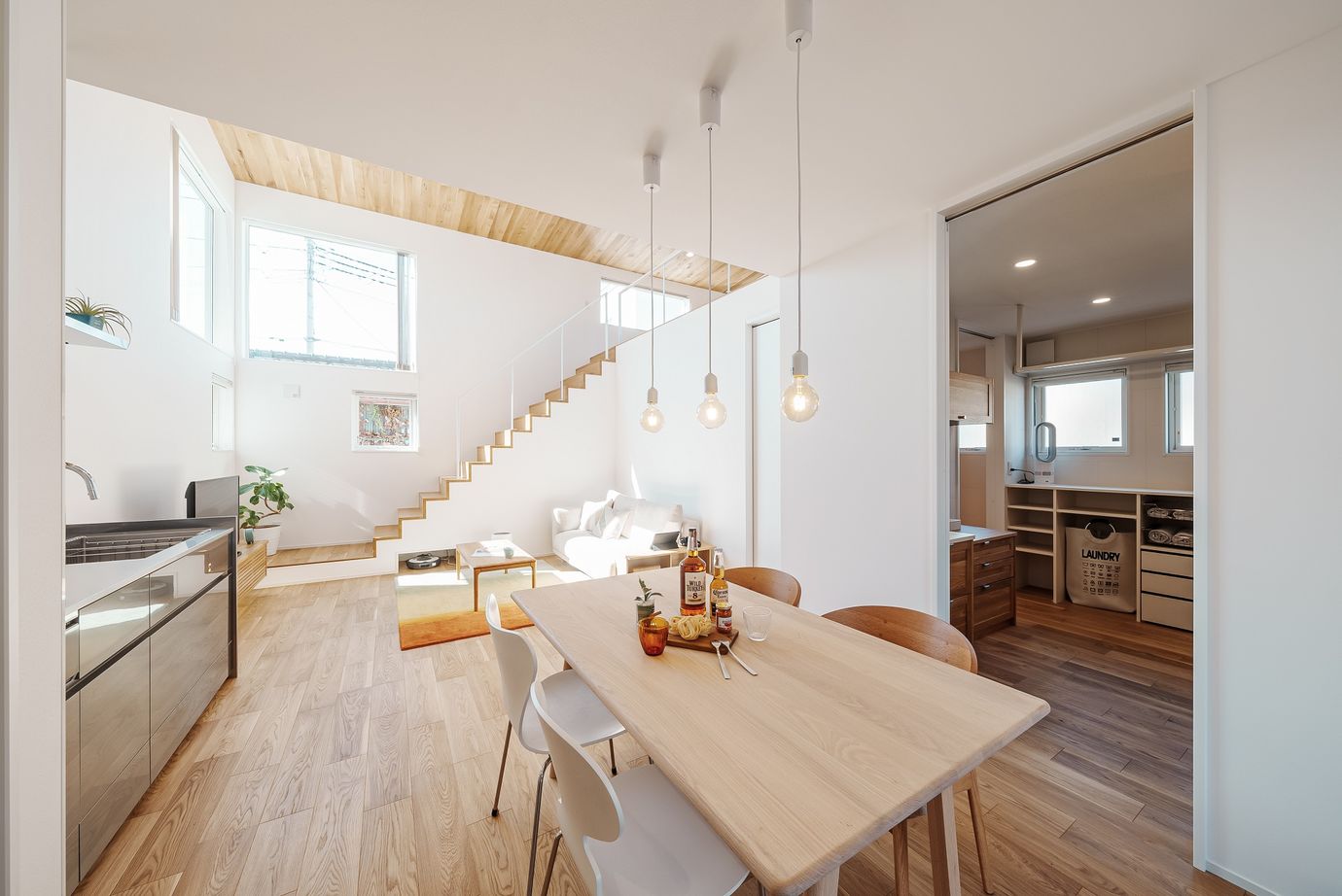 かなう家 【太田市/コンパクトな平屋＋αの家】好きな物に囲まれた、シンプルな住まい　猫と暮らす家の建築実例画像2