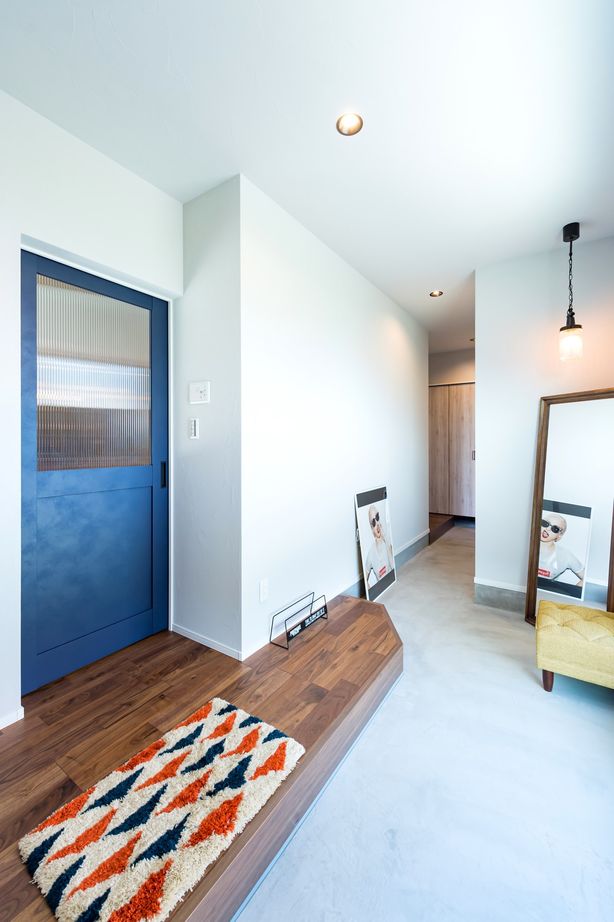 かなう家  【大泉町/バイクガレージ付き平屋】 片流れと水平、異なる屋根を組み合わせた斬新な外観　犬と暮らすの建築実例画像9