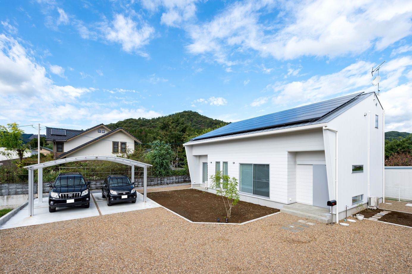 かなう家 【足利市/五角形】デザイン性だけでなく合理性と実用性を追求したペンタゴン（五角形）の斬新なフォルムの建築実例画像1