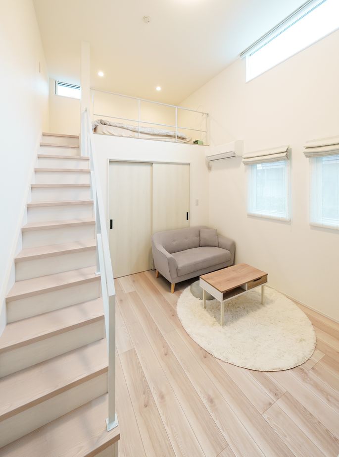 かなう家 【太田市/アウトドアリビングのあるL字型の平屋】大理石調のフロアタイルでリゾート感あふれるデザインの建築実例画像5