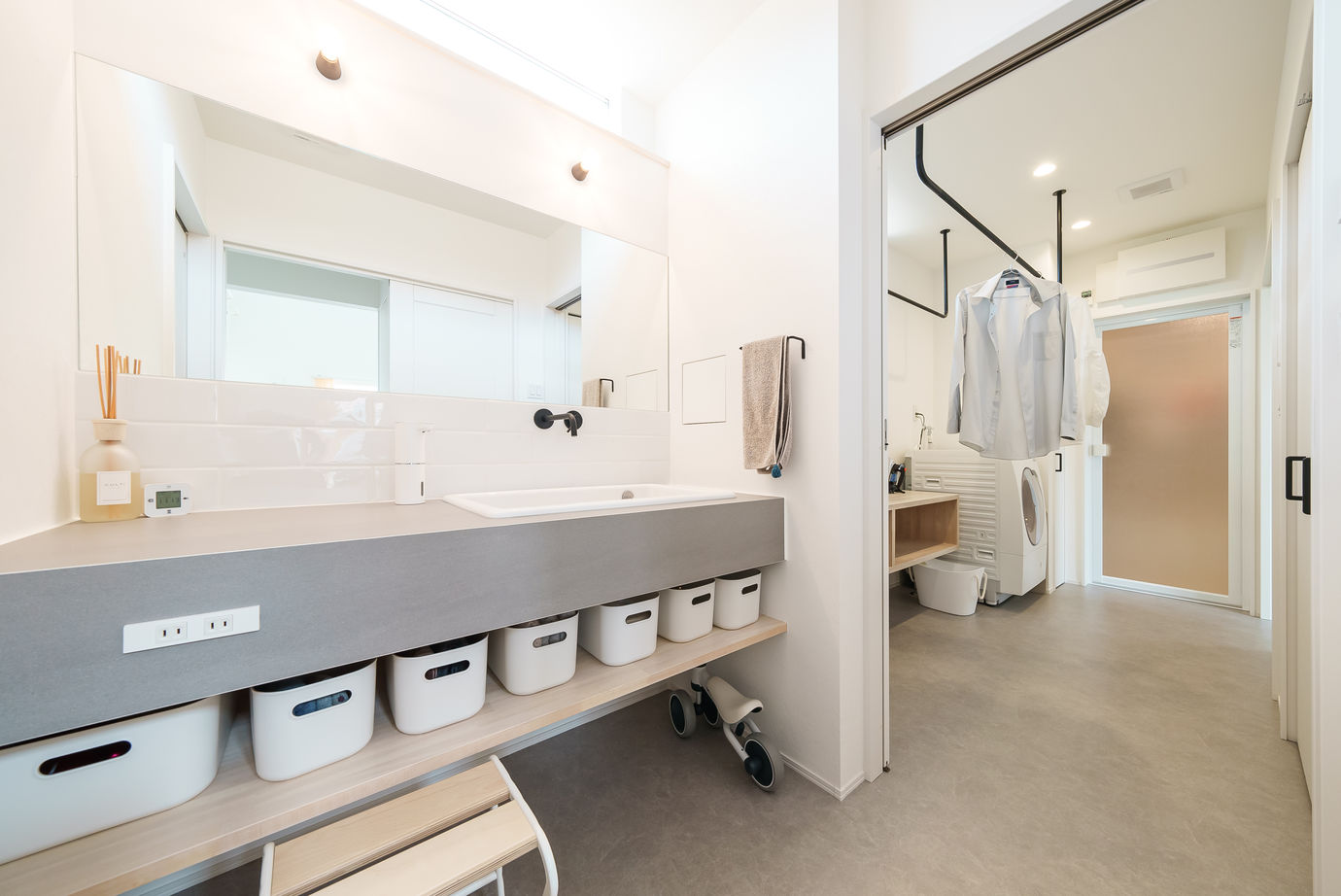 かなう家 【高崎市/すべての空間が一つに繋がる/アイランドキッチン】好きが詰まった、アメリカンスタイルのお家の建築実例画像8