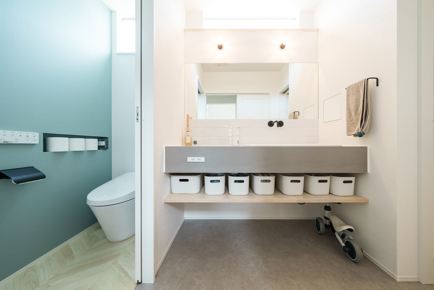 かなう家 【高崎市/すべての空間が一つに繋がる/アイランドキッチン】好きが詰まった、アメリカンスタイルのお家の建築実例画像9