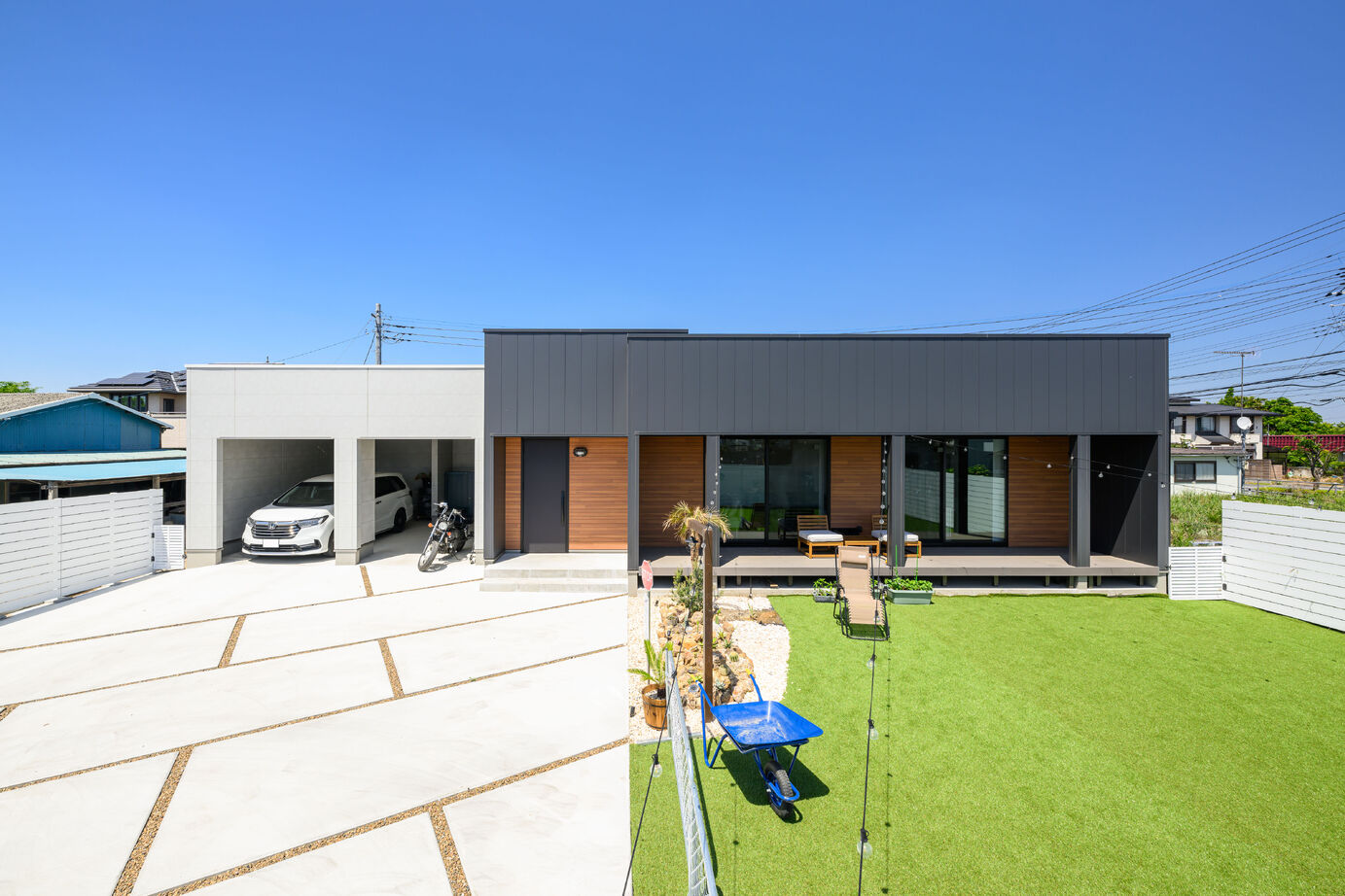 かなう家 【邑楽郡/平屋】ガレージ・ドッグラン・趣味部屋…心から日々の暮らしを満喫する平屋の建築実例画像2